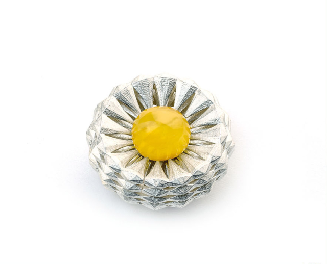 Weronika ciesielska: wisior bursztyn bałtycki, srebro (cad / cam)