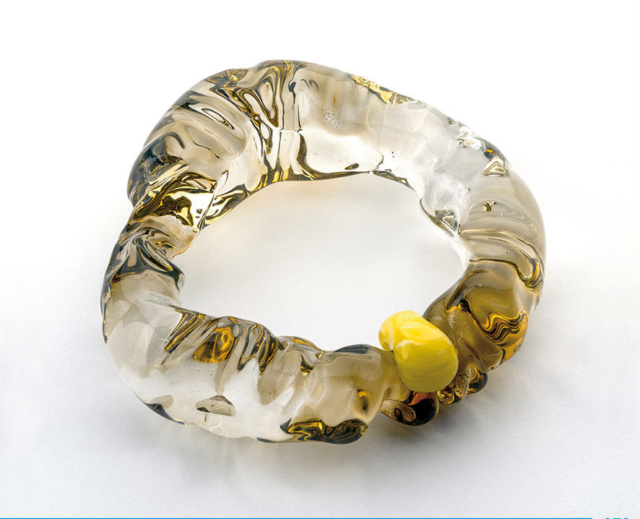 Martyna aniserowicz: bransoleta bursztyn bałtycki, szkło